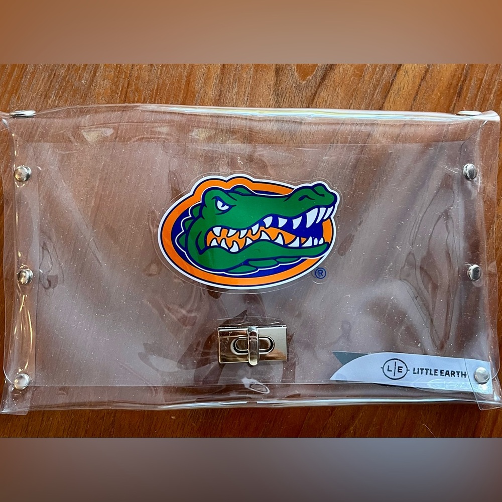 UF/FL Gators Little Earth Clear Logo Clutch